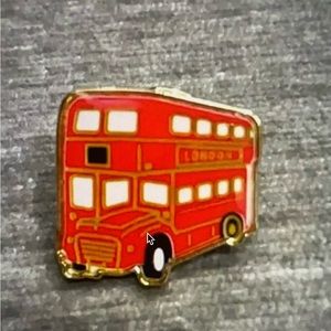 Burberry Red Double Decker Bus Pin